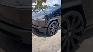 Black Tesla Cybertruck on 28’s Forgiatos - C2C Customs