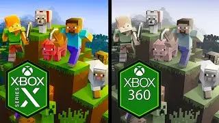 Minecraft Xbox Series X vs Xbox 360 Comparison