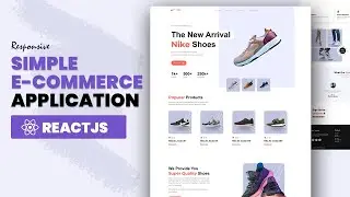 React JS Tutorial with Tailwind CSS -  Simple ecommerce Application | Download  Source Code