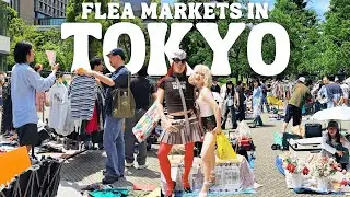 Thrifting in Tokyo 🇯🇵 Secondhand Shopping in Japan, Nakano Tokyo Flea Market, Japanese Vintage Vlog