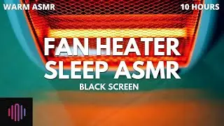 White noise fan heater sleep sounds  / 10 Hours ASMR Fan noise with black screen