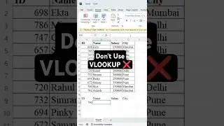 Don't use VLOOKUP...instead use this function #excel #formula #dget #dataanalytics #exceltips