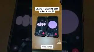 ChatGPT chatting with itself about AI 😂 #ai #ChatGPT