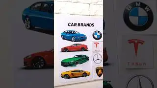 Mark learn math and car brands with cars