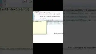 Java Program to find the last index of a character or a string.