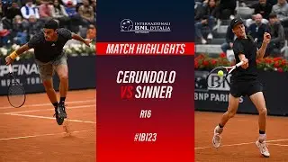 Cerundolo vs Sinner R16 Match Highlights #IBI23