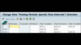 SAP FI - Posting Period Variant