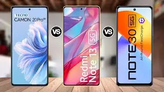 Tecno Camon 20 Pro 5G vs Redmi Note 13 5G vs Infinix Note 30 5G || Specs Comparison