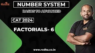 Factorials 6 ||  Number Systems || Quantitative Aptitude || CAT Preparation 2024