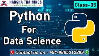 Data Science With Python| Data Types Variables And Operators In Python |Online Training | Class 03