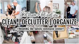 *NEW* 💪🏼 EXTREME CLEAN & DECLUTTER WITH ME! + FINISHING THE COMMAND CENTER! 🎉 || Organizing Chaos