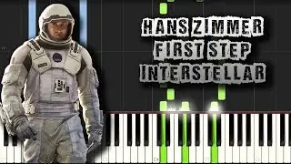 Hans Zimmer - First Step - Interstellar - [Piano Tutorial] (Synthesia) (Download MIDI + PDF Scores)