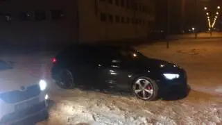 Audi RS3 acceleration on snow