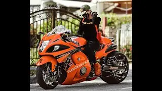 Orange 2008 Hayabusa photos #LightRoseGold x Nina |  Custom Suzuki Hayabusa #shorts