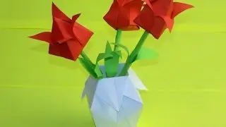 Как сделать вазу из бумаги своими руками