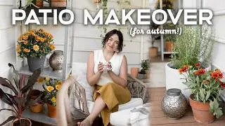 AUTUMN PORCH MAKEOVER 🍂 | Decorating for Fall, DIY Aged Pots & Cozy Seasonal Decor