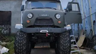 Доработки салона вездехода УРСА. Эва коврики и необычные чехлы на УАЗ. UAZ tuning