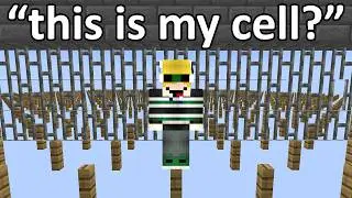 Minecraft but I get sent to PARKOUR PRISON