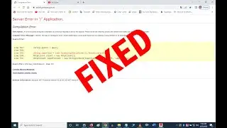 Server error in '/' application | Server error in '/e district' application | server error in
