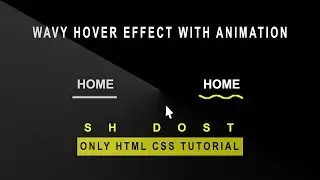 How to Create a navigation Bar With Animated SVG in Hover | HTML + CSS