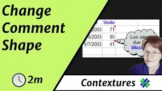 Change Excel Comment Shape from Yellow Pop-Up