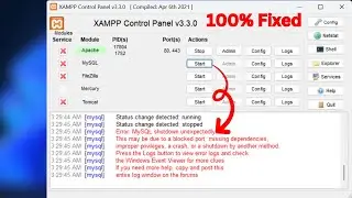 How to Fix MySQL Shutdown Unexpectedly Error in XAMPP | Quick & Easy Solution