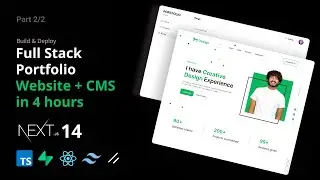 Build Full Stack Portfolio & CMS | Next.js portfolio | shadcn ui | full stack website | 2024