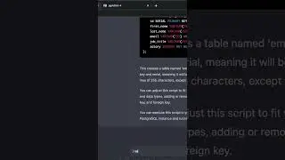 ChatGPT Writing SQL Scripts