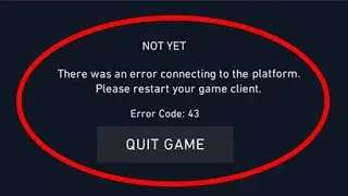 valorant error connecting to platform error 43 | How to Fix