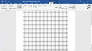 How to Get Graph Paper on  Word