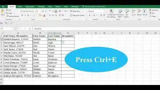 How To Split Cell In Excel With The Flash Fill Feature