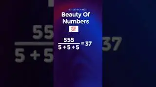 Beauty of Numbers