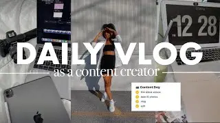 VLOG: a *very* productive day as a ✨content creator✨ | how I film tiktoks and take instagram photos