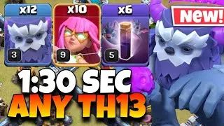 Th13 Yeti Super Archer Attack With Bat Spell | Yeti Super Archer Th13 | Best Th13 Attack Strategy 🔥