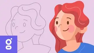 How to Draw 2d Portrait Female Character Design SUPER EASY in iPad Adobe Illustrator