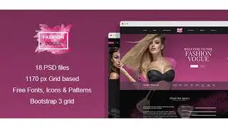 Fashion Vogue - Modelling Agency and Portfolio PSD Template | Themeforest Website Templates and