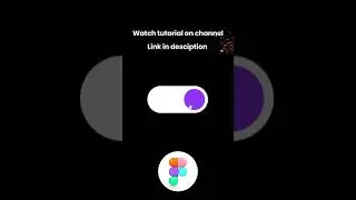 Toggle button animation in figma | tutorial #viral #figma #youtube #animation #figmadesign #easy