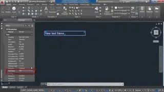 Autocad 2016 - Text Frame