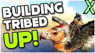 Joining A Tribe And Building Up! | ARK 6 Man PvP