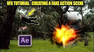 VFX TUTORIAL # 1 - How To Create a Fake Action Scene in Adobe After Effects | Beginners tutorial