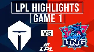 TES vs LNG Highlights Game 1 | LPL 2024 Spring | TOP ESPORTS vs LNG Esports