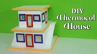 How To Make Thermocol House | DIY Thermocol House | Thermocol Craft For School Project | Art n Craft