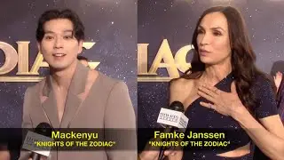 Mackenyu, Famke Janssen, Mark Dacascos | KNIGHTS OF THE ZODIAC Premiere Interviews