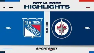 NHL Highlights | Rangers vs. Jets - October 14, 2022