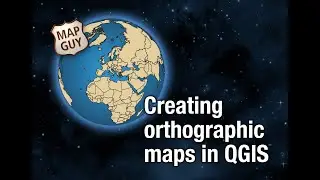 How to create orthographic maps in QGIS