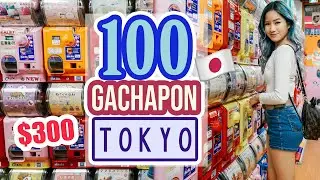 100 GACHAPON Capsule Toys in AKIHABARA - TOKYO, JAPAN 🇯🇵