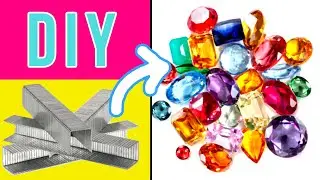 How to Make gemstones in 5 minutes. DIY homemade jewelry crafts