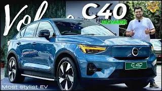 2024 Volvo C40 Recharge Detailed Review in Hindi - Exteriors || Interiors || First Drive Impressions