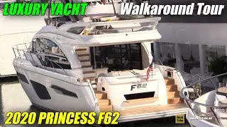 2020 Princess F62 Luxury Yacht - Walkaround Tour - 2020 Miami Yacht Show