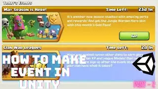 How to make Event Like Clash of Clans in Unity - 2021 | Part - 2 | Using Firebase Firestore